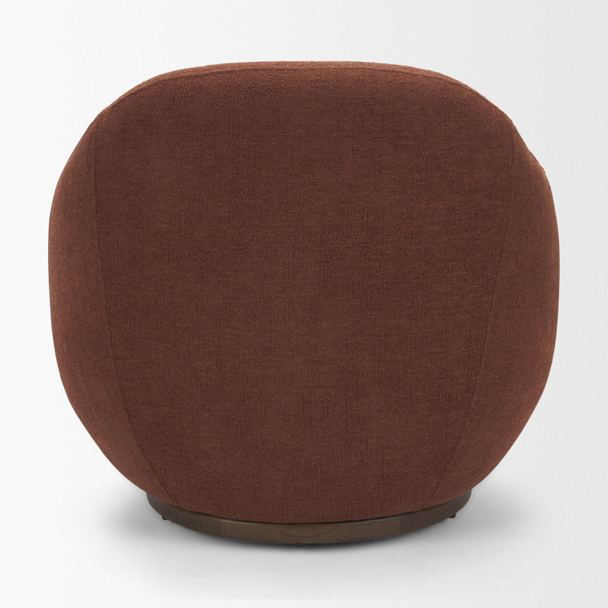 Hudson Burgundy Fabric Upholstered Swivel Chair from Mercana - Luna Furniture