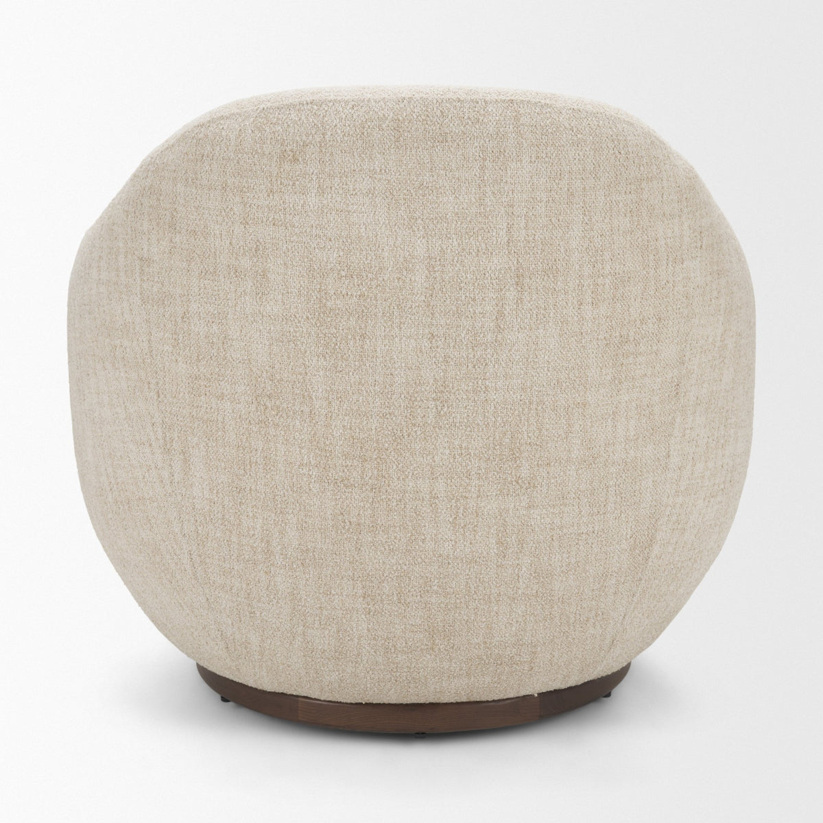 Hudson Oatmeal Fabric Upholstered Swivel Chair from Mercana - Luna Furniture