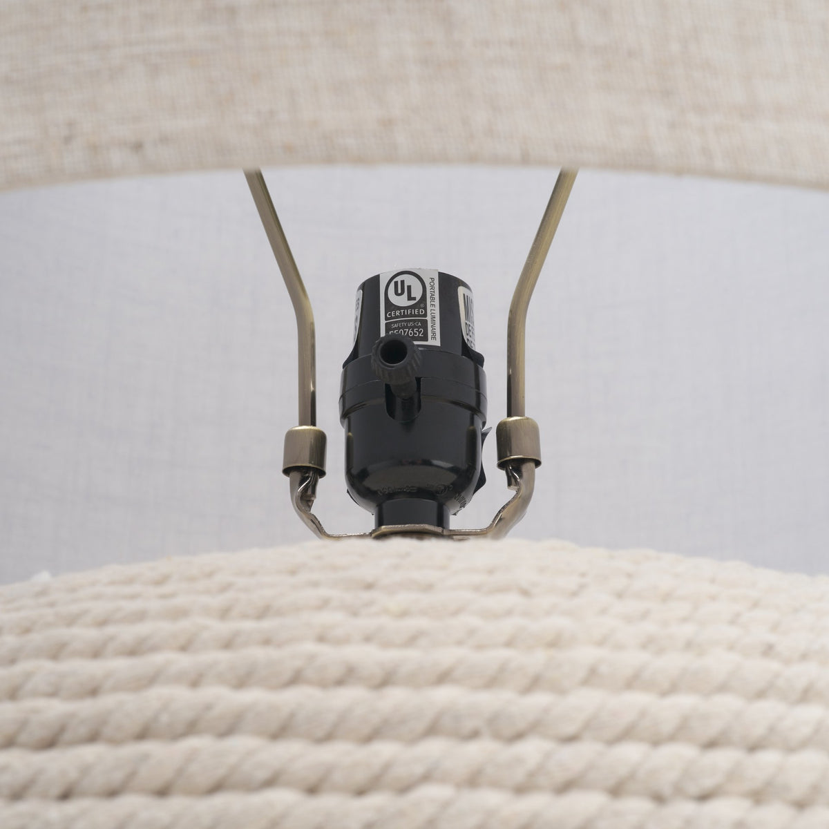 Newport Woven Rope Table Lamp from Mercana - Luna Furniture