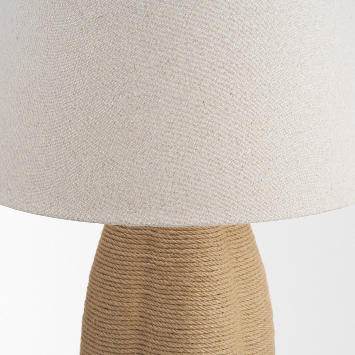 Portofino Natural Abaca Rope Table Lamp from Mercana - Luna Furniture