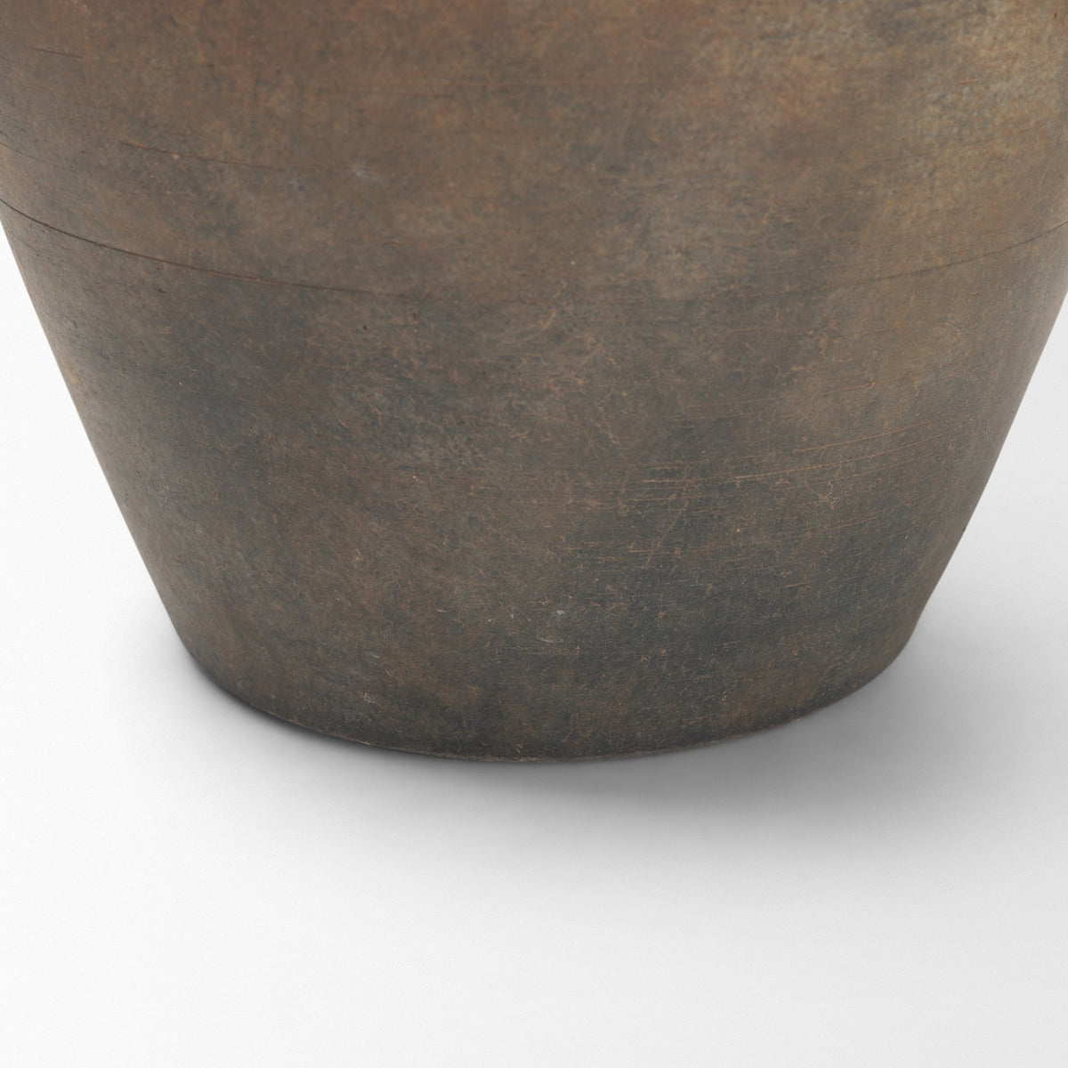 Cotto 10.6H Two Tone Wide Mouth Weathered Terracotta Urn Vase from Mercana - Luna Furniture