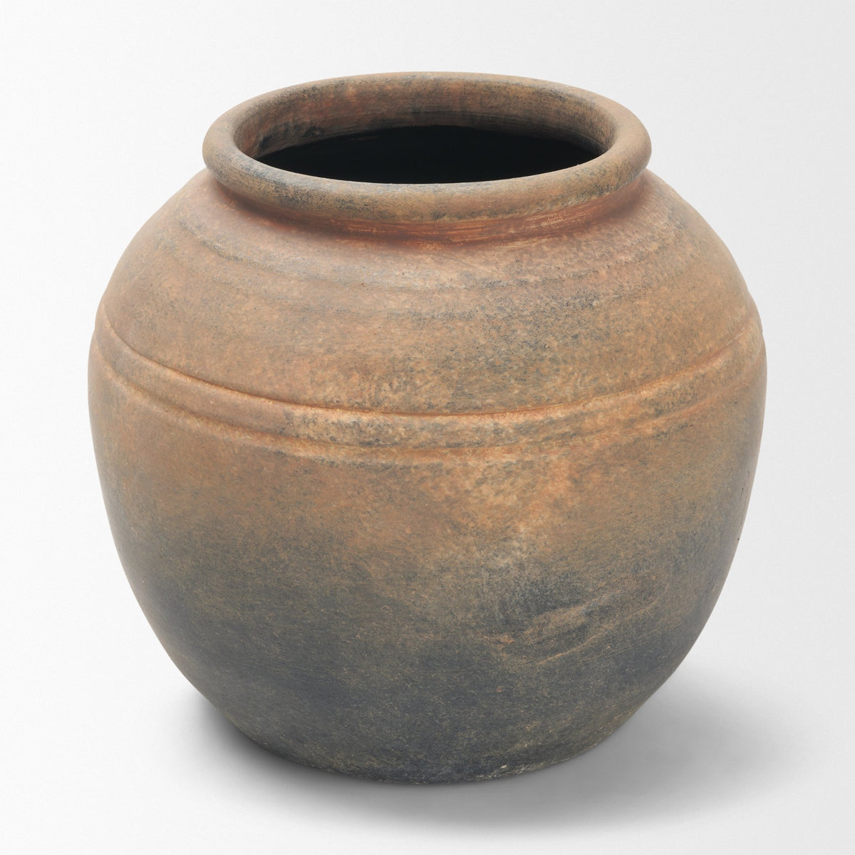 Cotto 8.7H Weathered Round Terracotta Vase from Mercana - Luna Furniture
