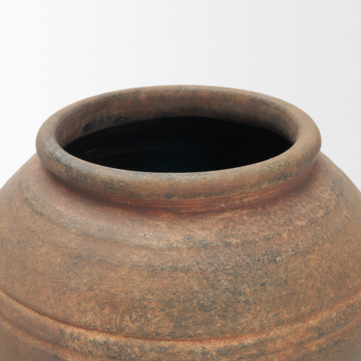 Cotto 8.7H Weathered Round Terracotta Vase from Mercana - Luna Furniture
