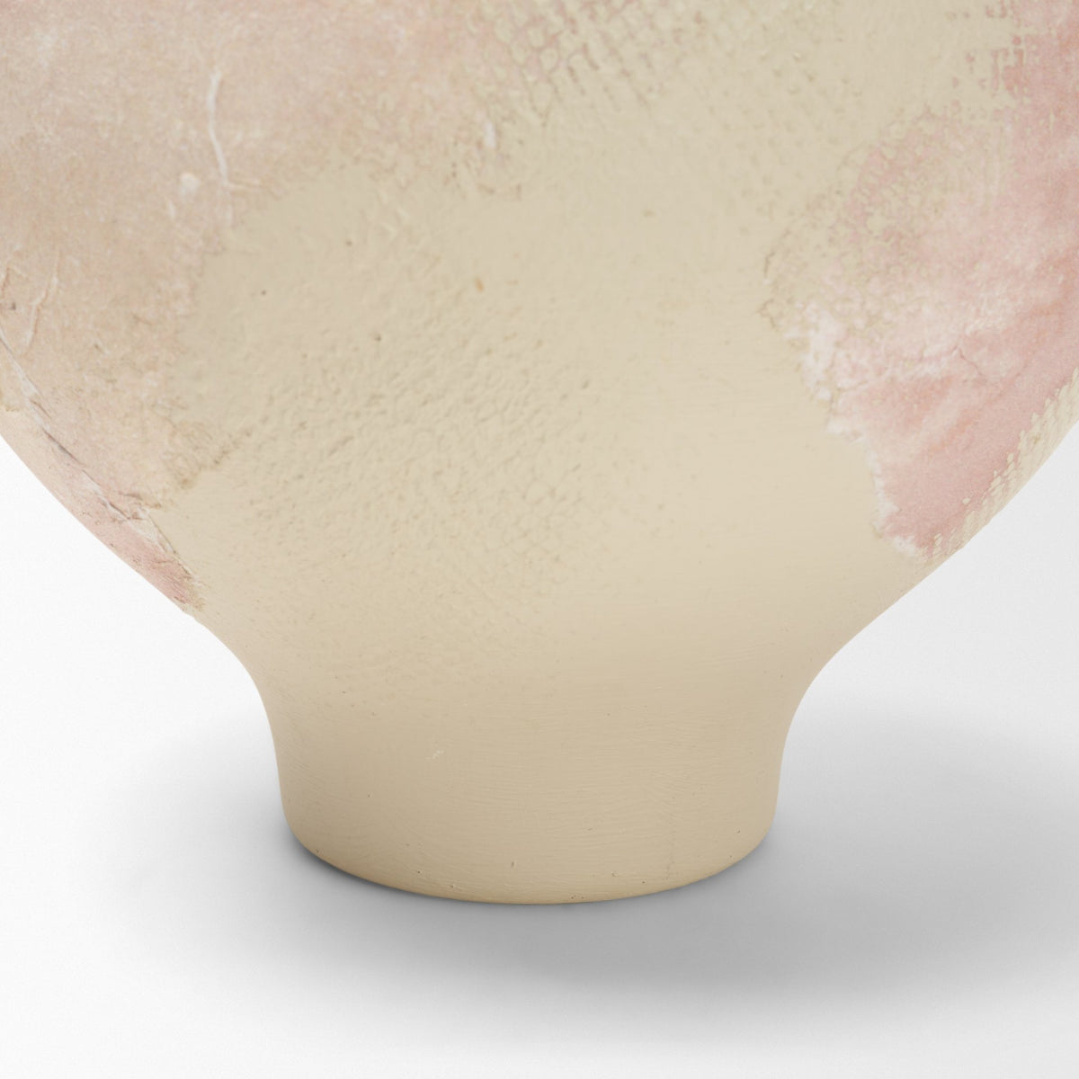 Velo Cream w/Blush Pink Hand-Painted Terracotta Decorative Vase from Mercana - Luna Furniture