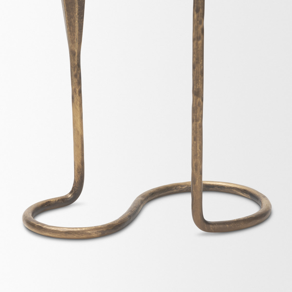 Naja Antique Brass Metal Double Taper Candle Holder from Mercana - Luna Furniture