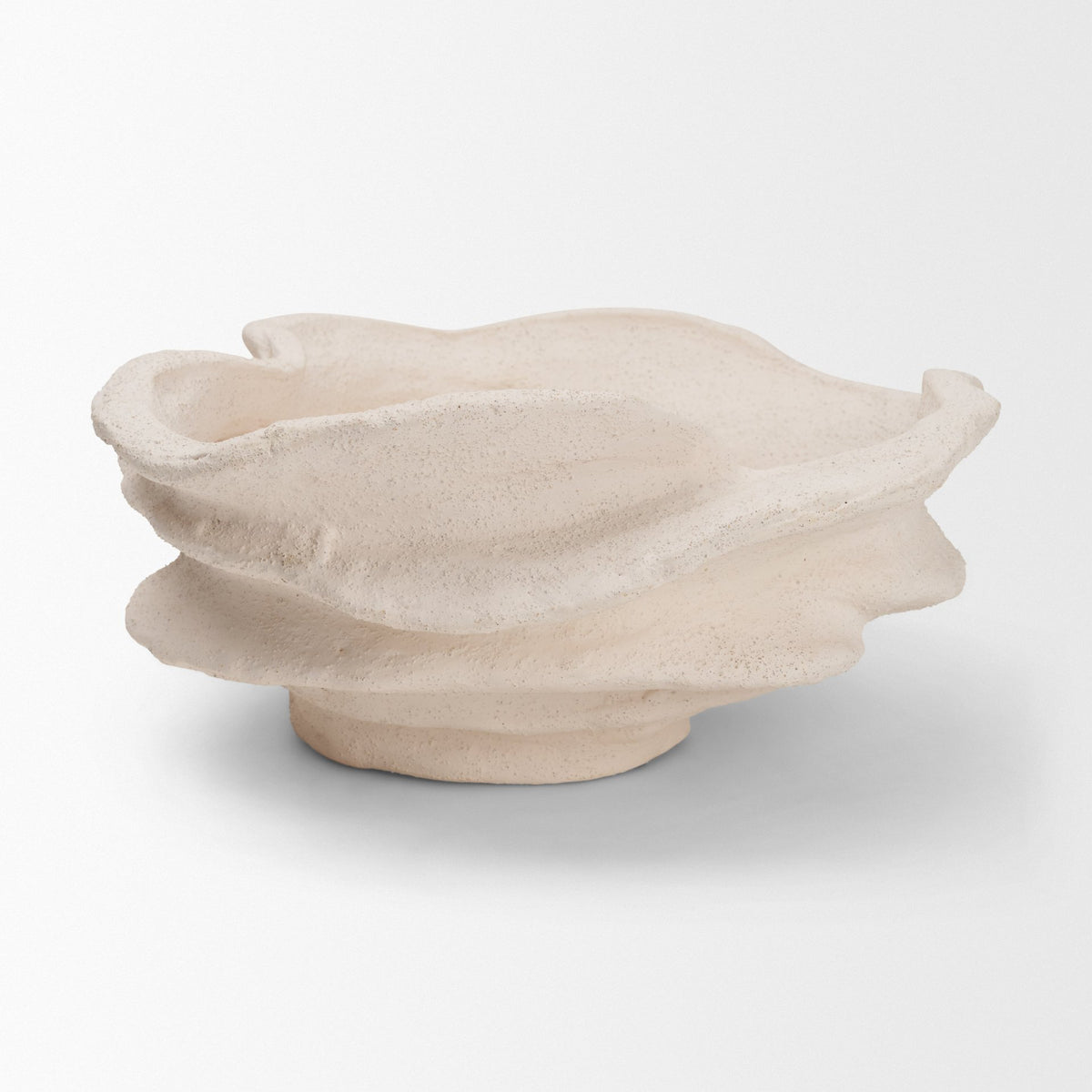 Scala Textured Ceramic Organic Forms Decorative Bowl
