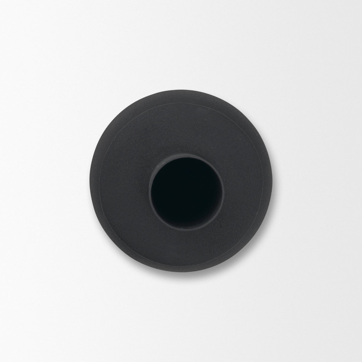 Veda Large Black Metal Geometric Vase from Mercana - Luna Furniture