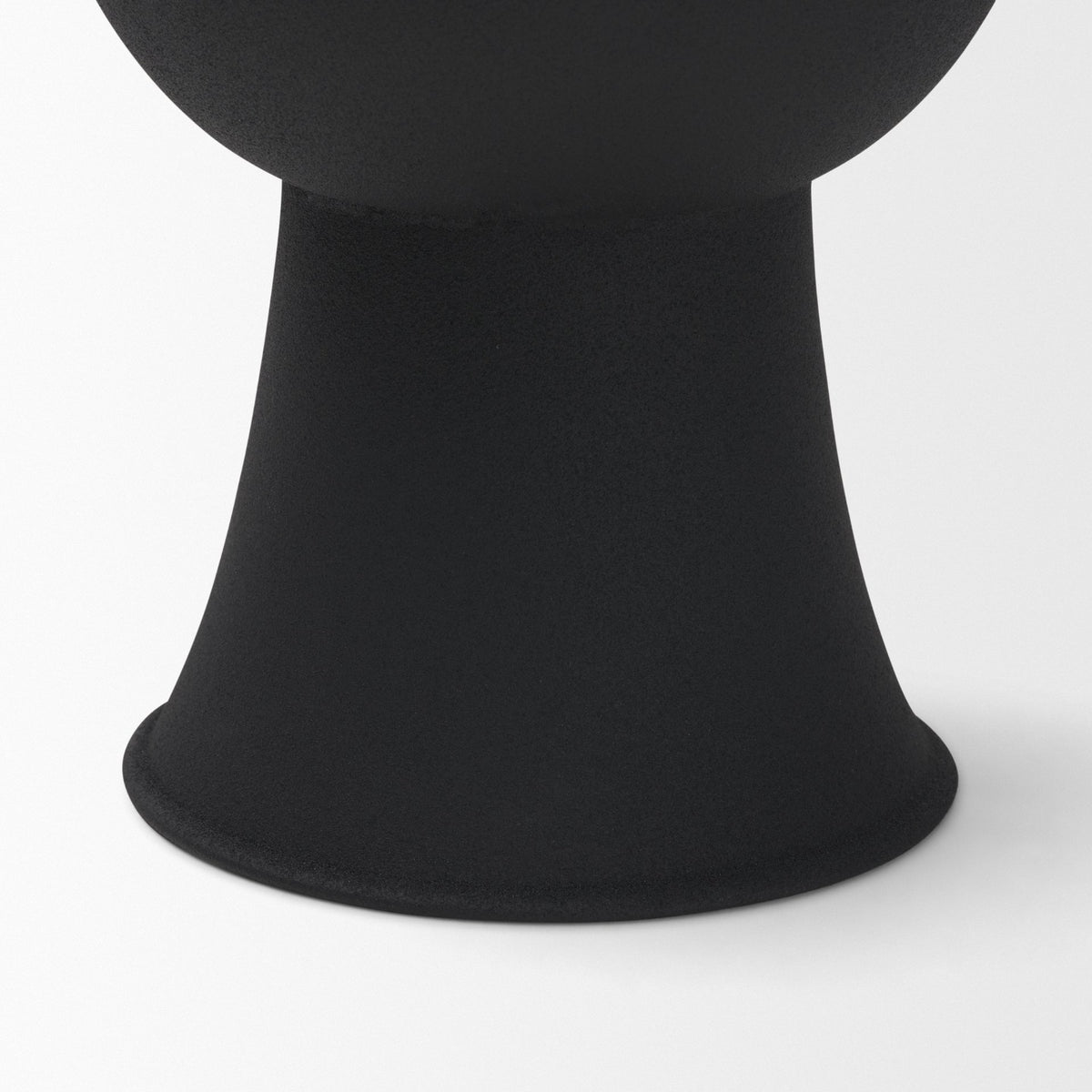 Veda Large Black Metal Geometric Vase from Mercana - Luna Furniture