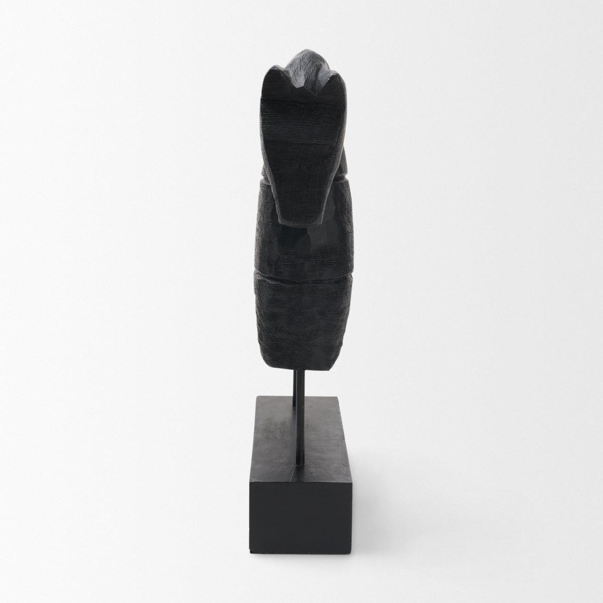 Equus Black Wooden Horse Decorative Object