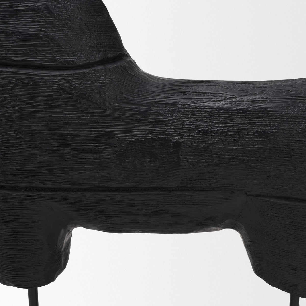 Equus Black Wooden Horse Decorative Object