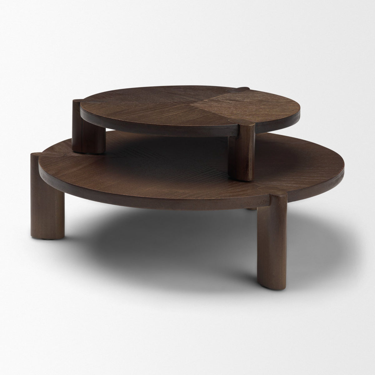 Stow Dark Brown Walnut Wood Risers (Set of 2) from Mercana - Luna Furniture