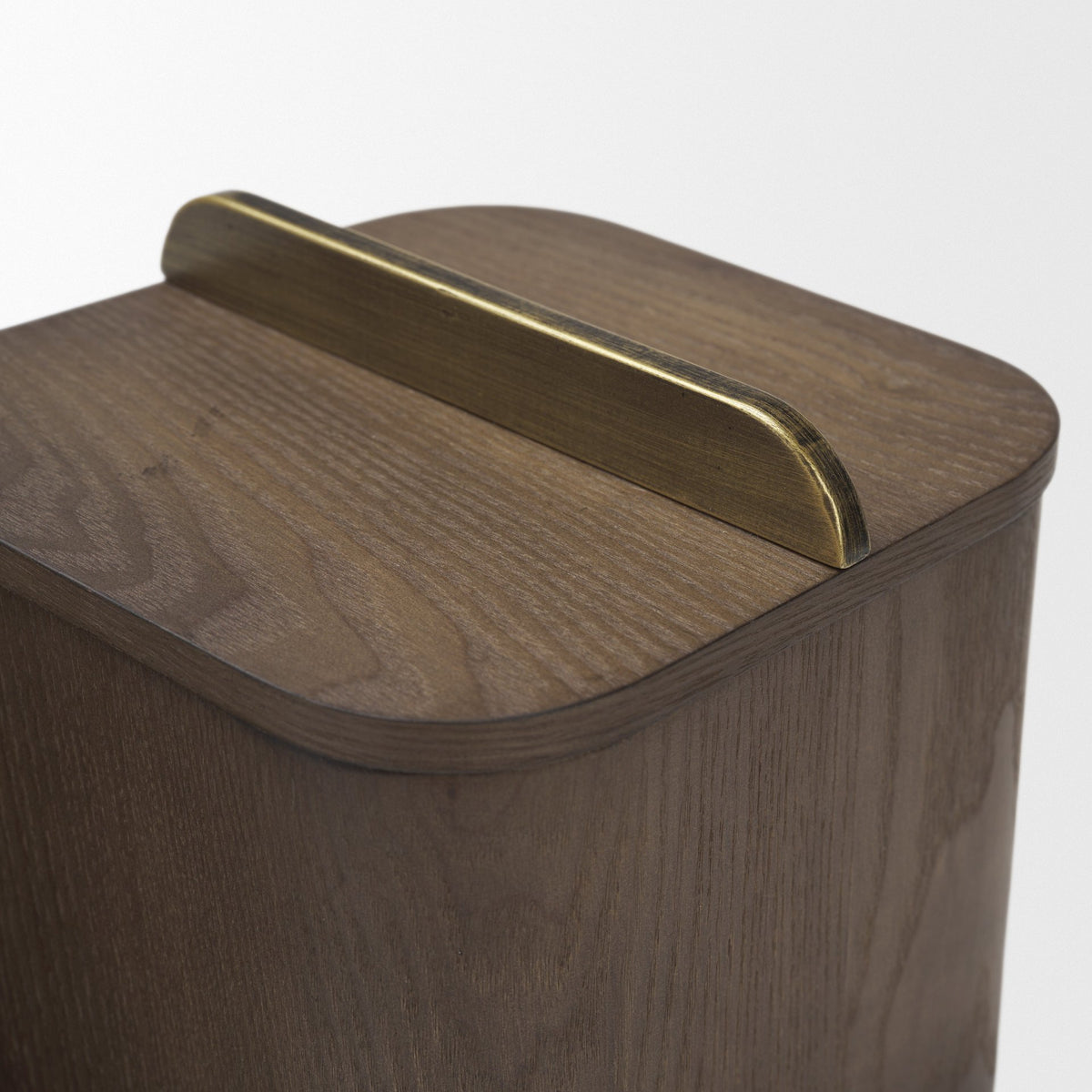 Benton Brown Wood w/ Brass Handle Decorative Box Set from Mercana - Luna Furniture