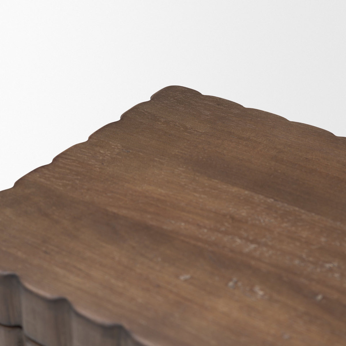 Strata Fluted Walnut Wood Decorative Box Set from Mercana - Luna Furniture