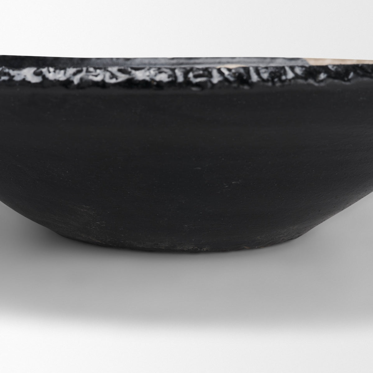 Bosma Black and Cream Ceramic Decorative Bowl from Mercana - Luna Furniture