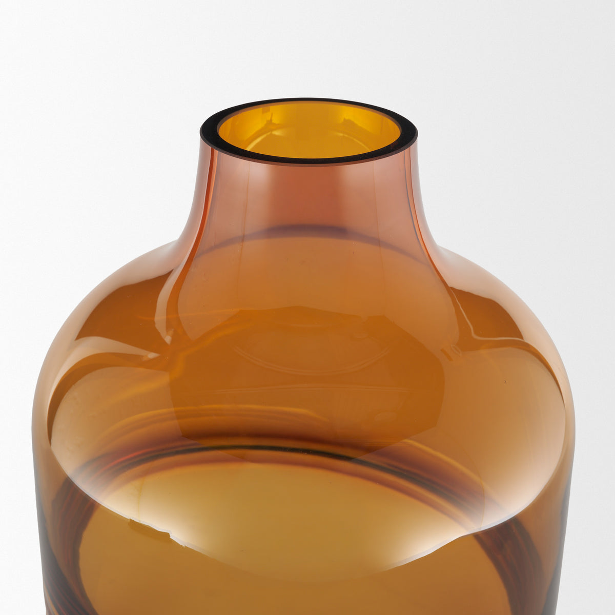 Aurel Tall Orange Glass Vase