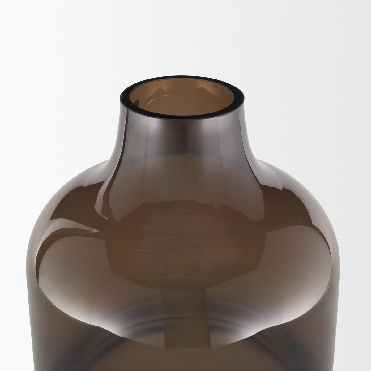 Aurel Tall Brown Glass Vase from Mercana - Luna Furniture