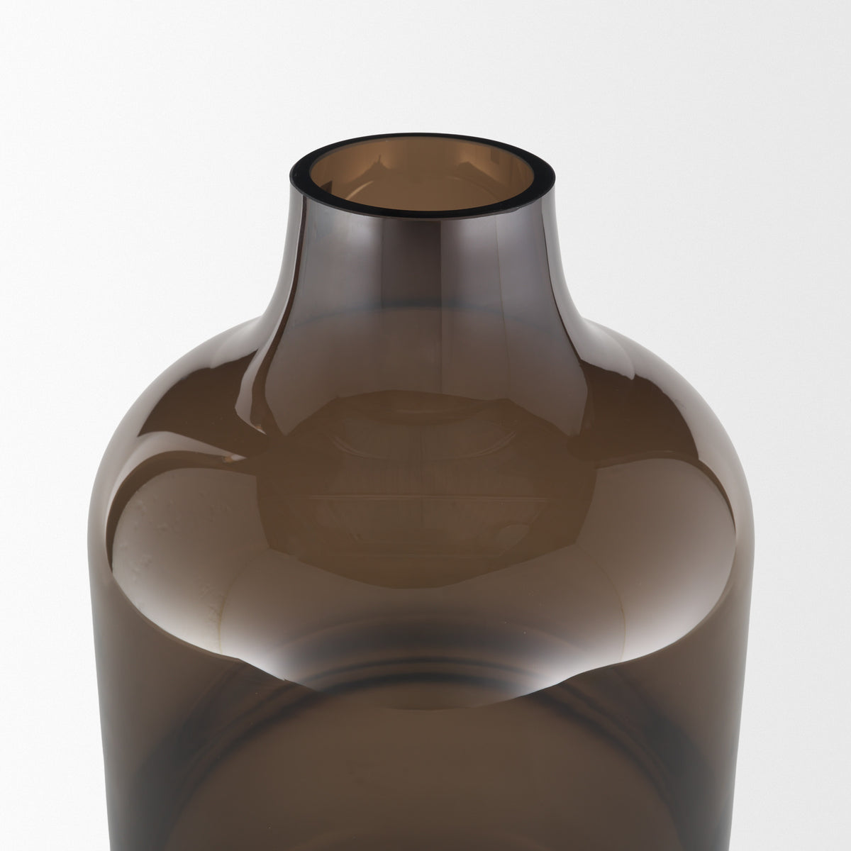 Aurel Tall Brown Glass Vase from Mercana - Luna Furniture