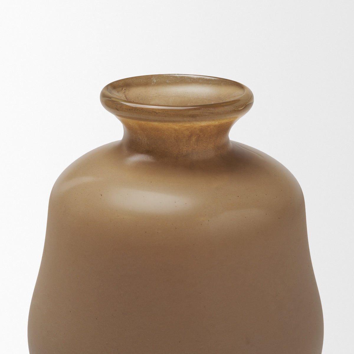 Dune Matte Brown Glass Vase from Mercana - Luna Furniture