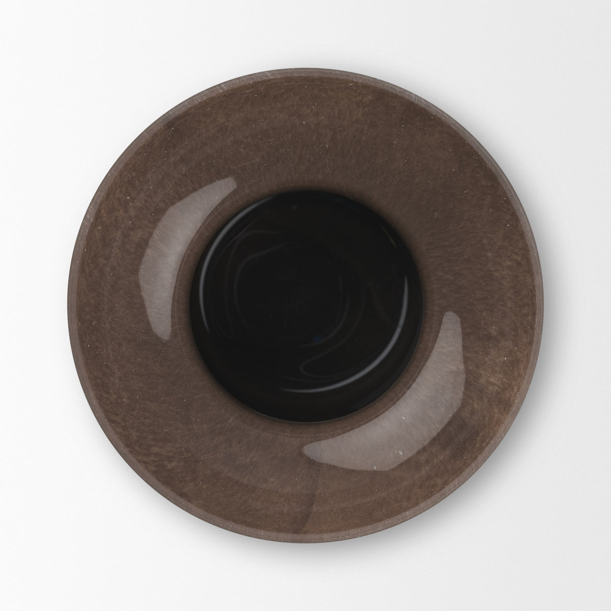 Bruna Sculptural Brown Glass Vase from Mercana - Luna Furniture