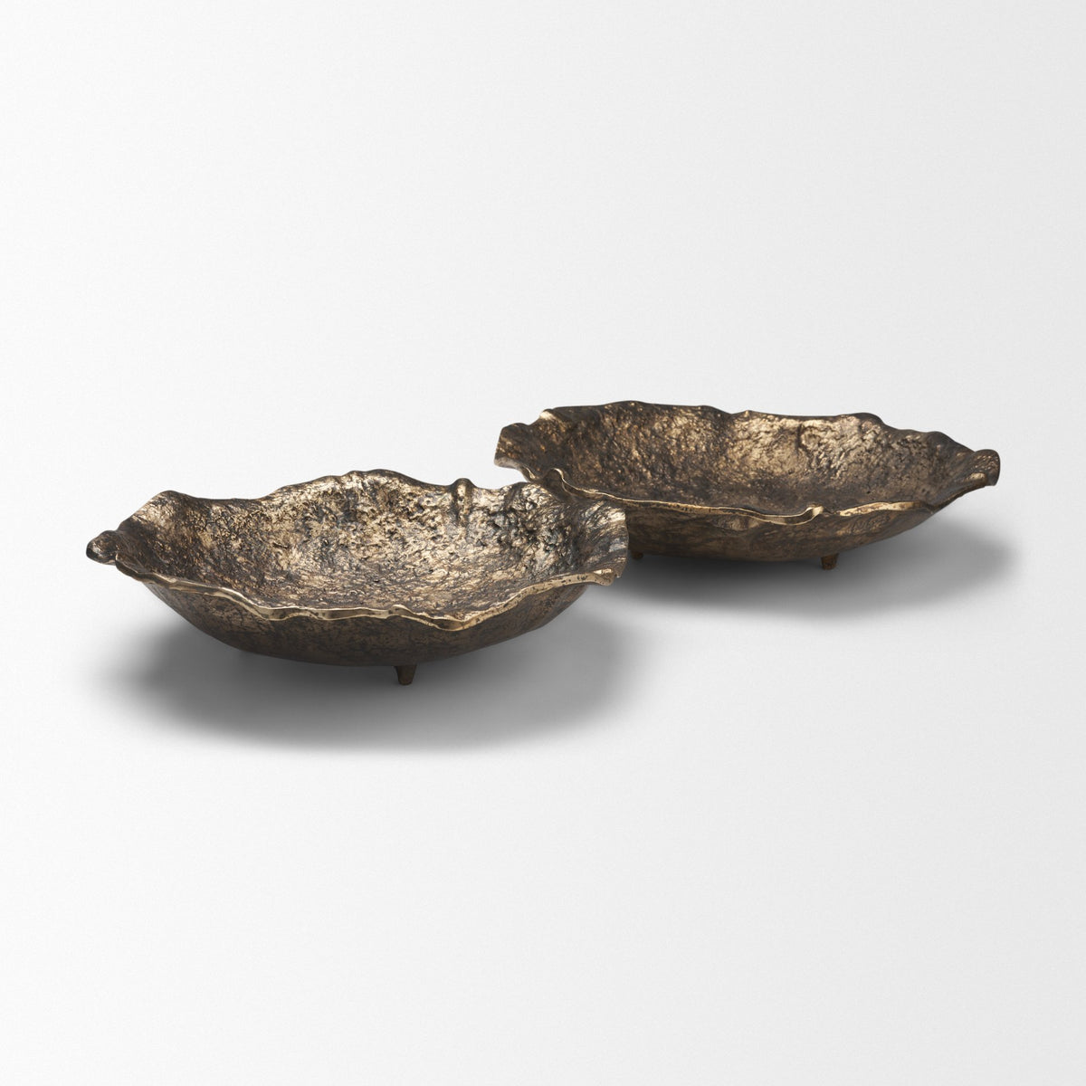 Verdant Large Antiqued Brass Metal Decorative Centerpiece Bowl from Mercana - Luna Furniture