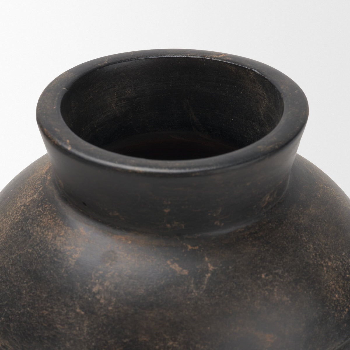 Douro Small Earthy Brown Dotted Vase from Mercana - Luna Furniture