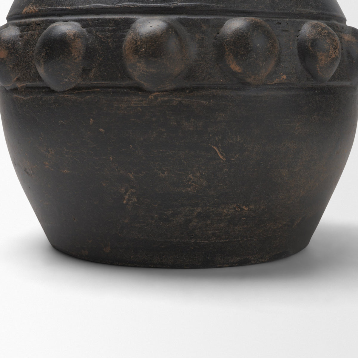 Douro Small Earthy Brown Dotted Vase from Mercana - Luna Furniture