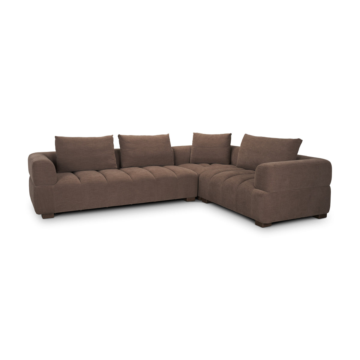 Warner Channel 3 Piece Sofa Set w/S Corner Piece w/Back Cushions from Mercana - Luna Furniture