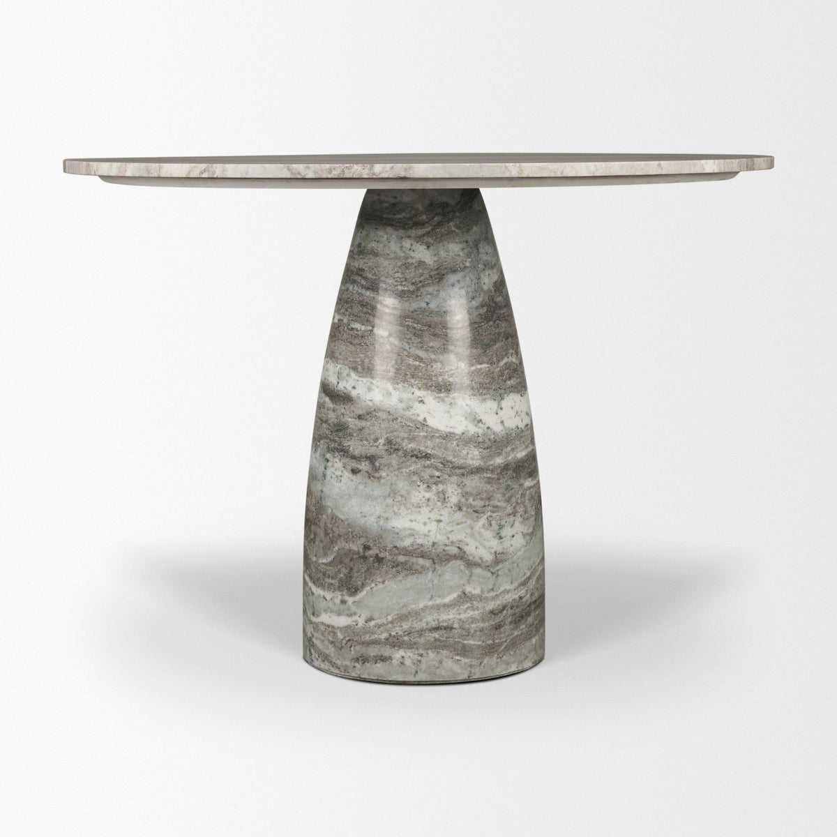 Allyson 42" Round Pedestal Dining Table | Marble | Seats 4