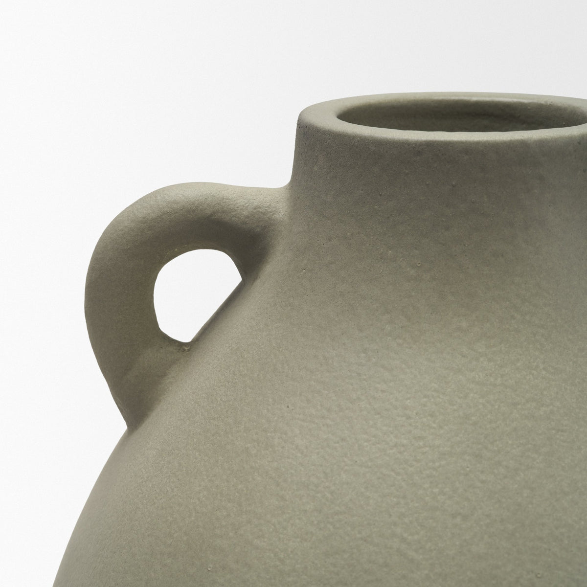 Cantara Medium Sage Green Ceramic Milk Jug w/ Handles from Mercana - Luna Furniture