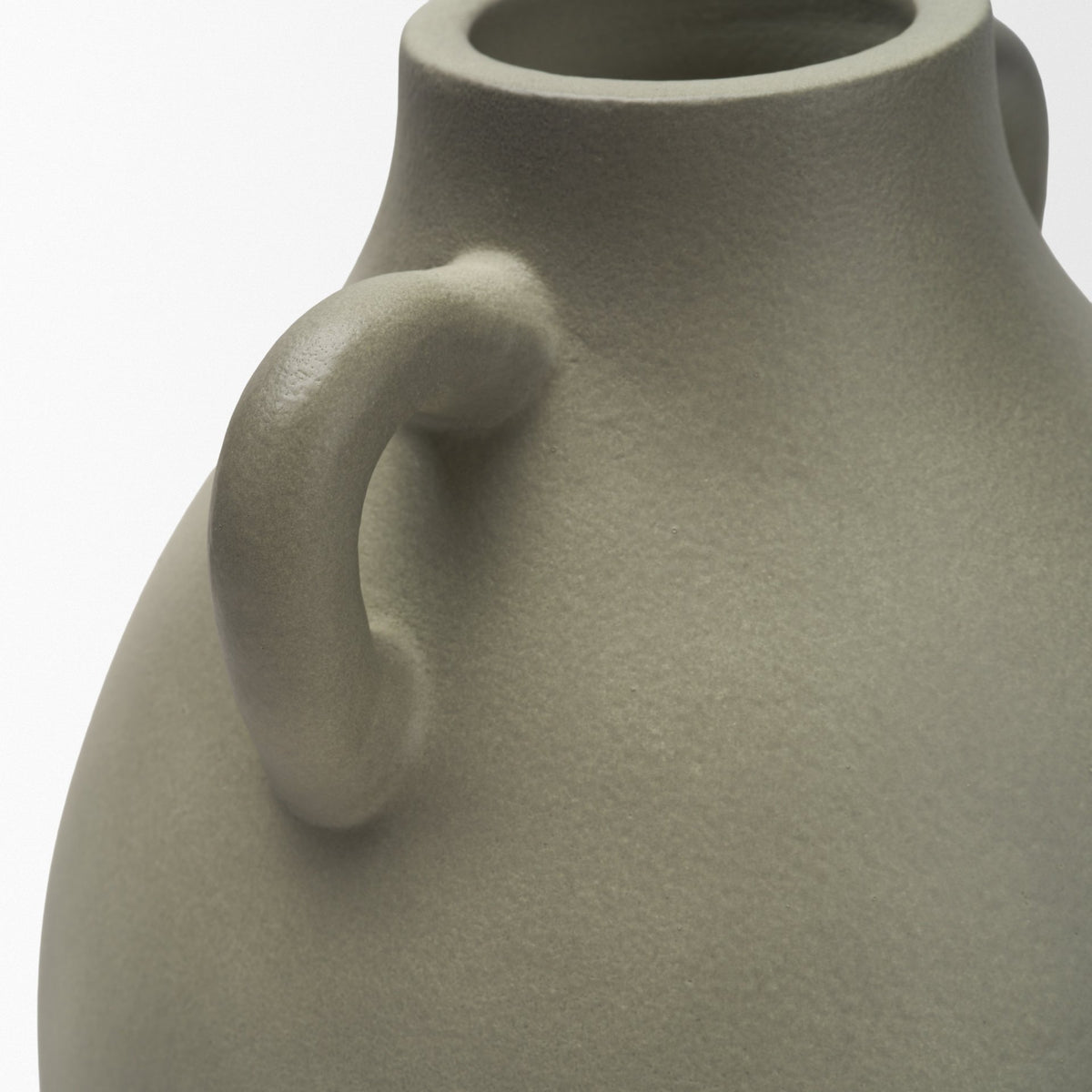 Cantara Medium Sage Green Ceramic Milk Jug w/ Handles from Mercana - Luna Furniture