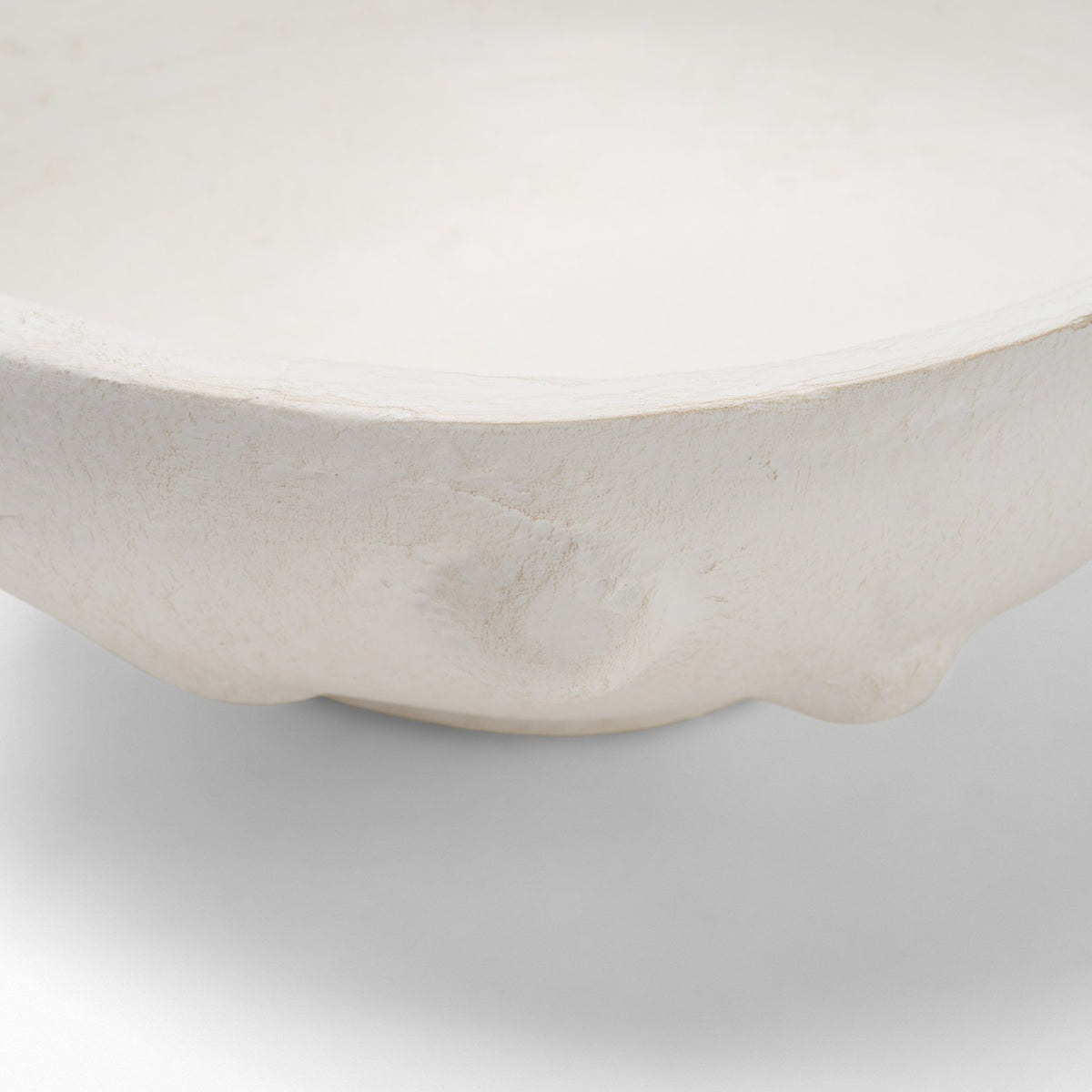 Punto Small White Paper Mache Dotted Centerpiece Bowl from Mercana - Luna Furniture