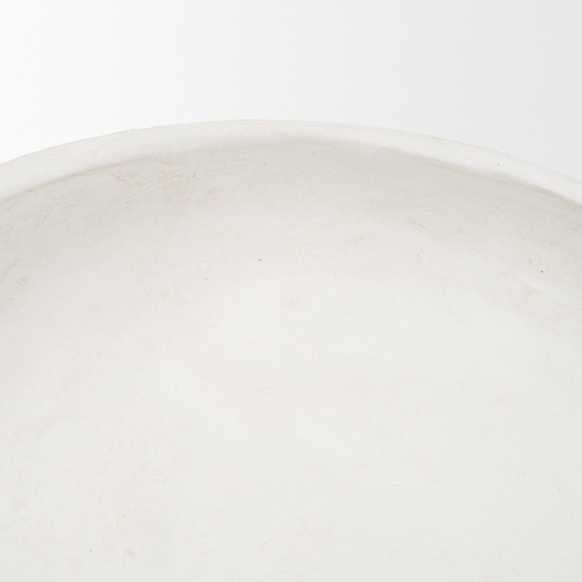 Punto Large White Paper Mache Dotted Centerpiece Bowl from Mercana - Luna Furniture