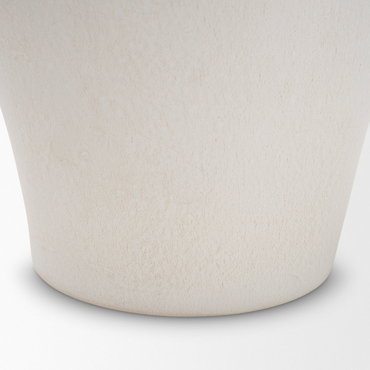 Trenza Large White Ceramic Vase w/ Twisted Handles from Mercana - Luna Furniture