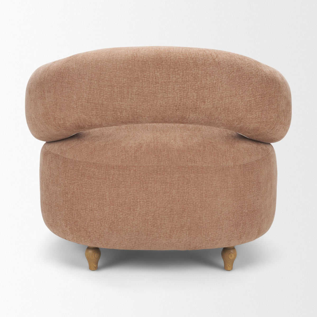 Margaux Sienna Fabric Open Back Barrel Accent Chair from Mercana - Luna Furniture