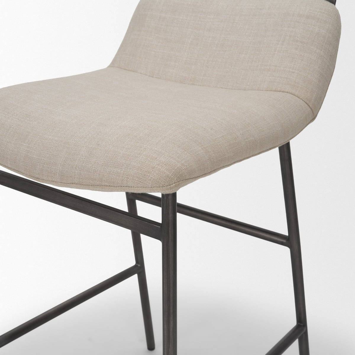Kavalan Backless 33.5in Seat Counter Stool | Sand Fabric w/ Stool from Mercana - Luna Furniture