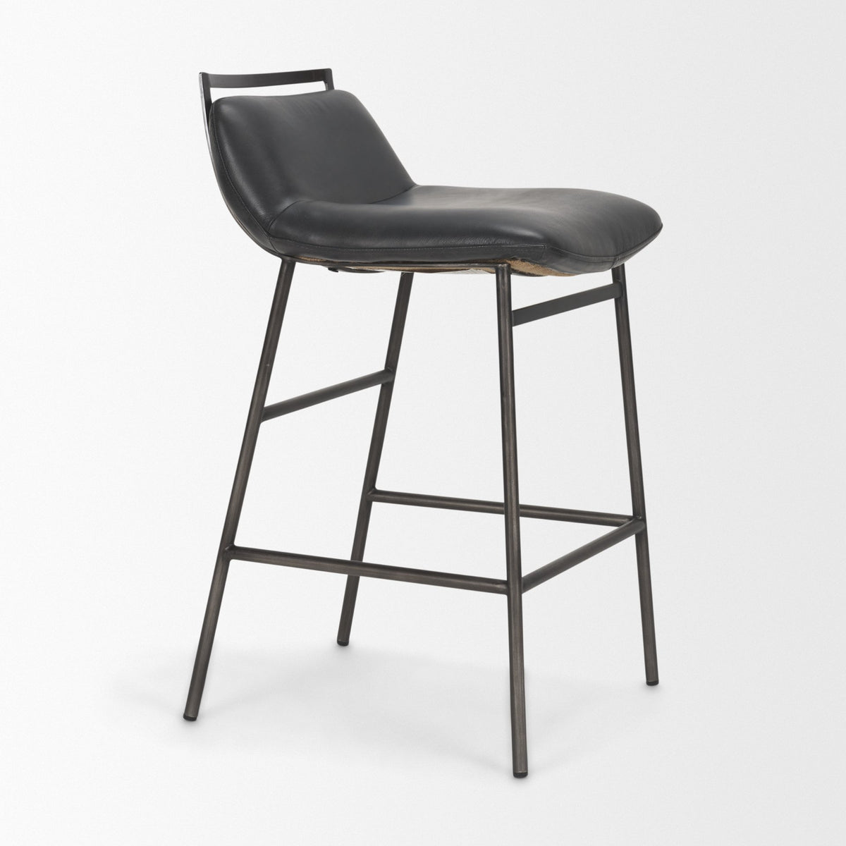 Kavalan Backless 33.5in Seat Counter Stool | Chocolate Leather from Mercana - Luna Furniture