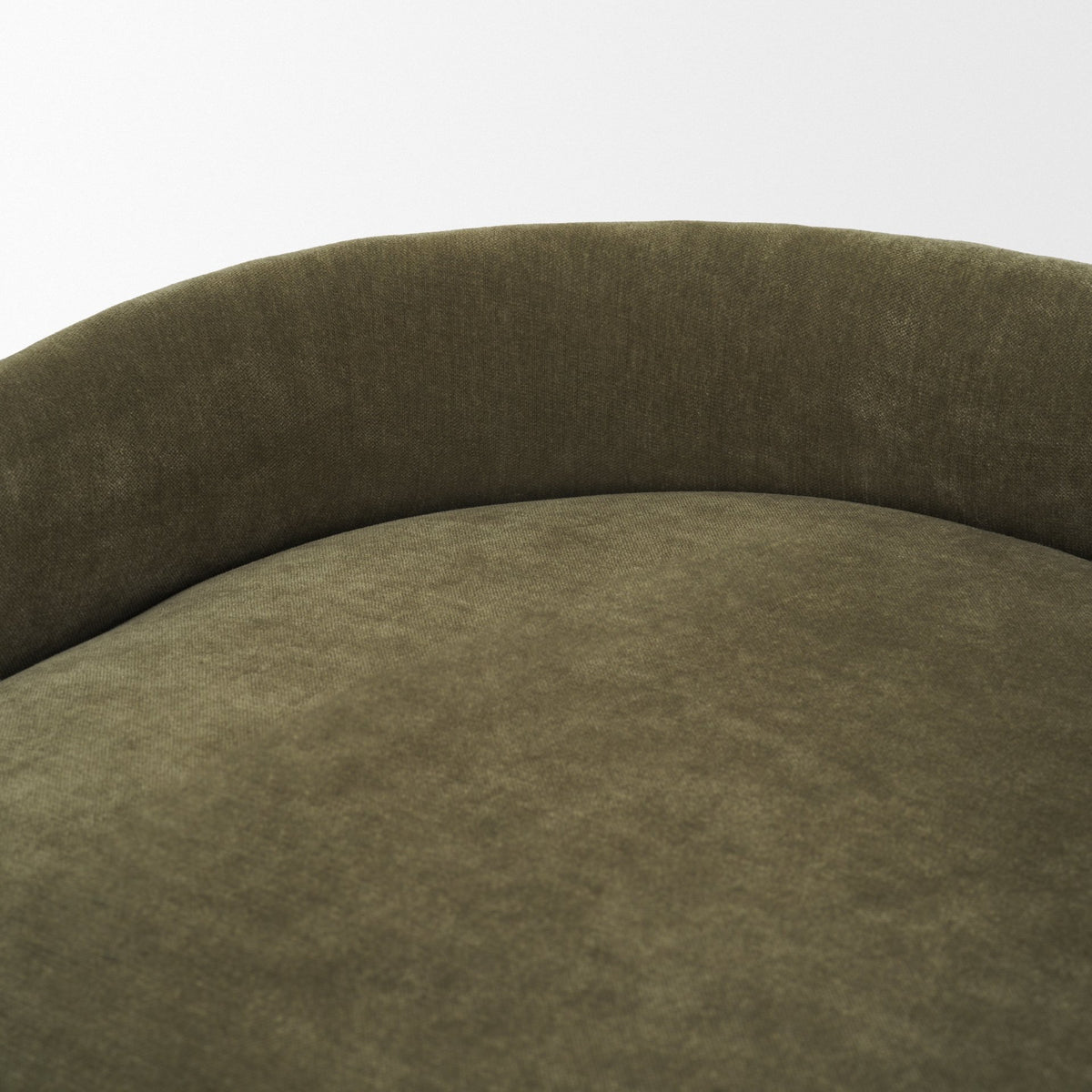 Hollyfield Backless 28.7in Seat Bar Stool | Olive Fabric w/ Gold Metal from Mercana - Luna Furniture