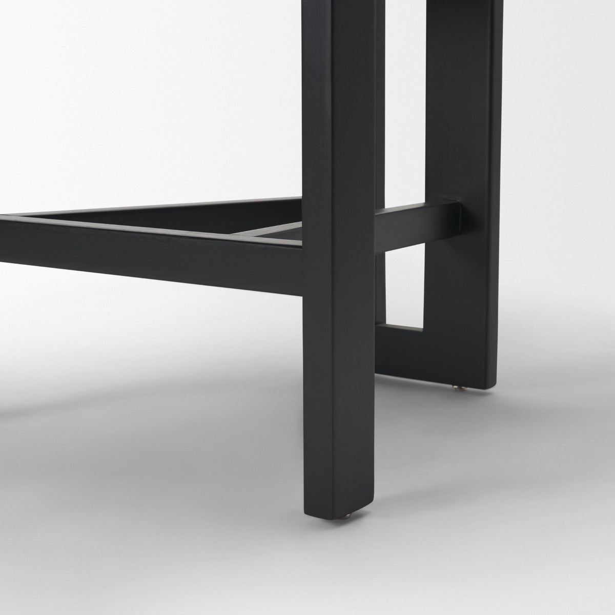 Tribeca Open Back 36.5in Seat Counter Stool | Charcoal Fabric w/ Wood from Mercana - Luna Furniture