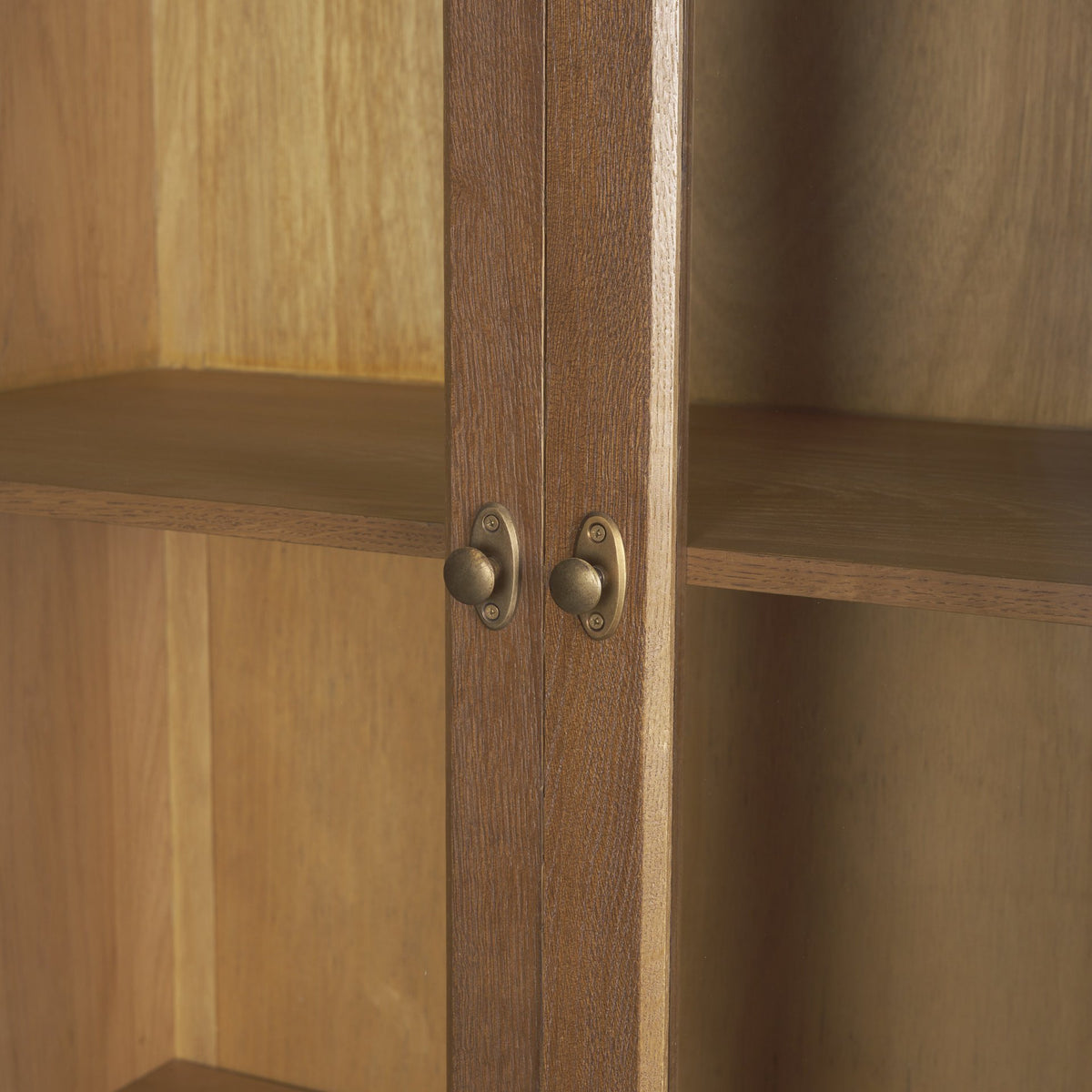 Winsford Two-Tone Oak Display Cabinet w/ Glass Doors from Mercana - Luna Furniture