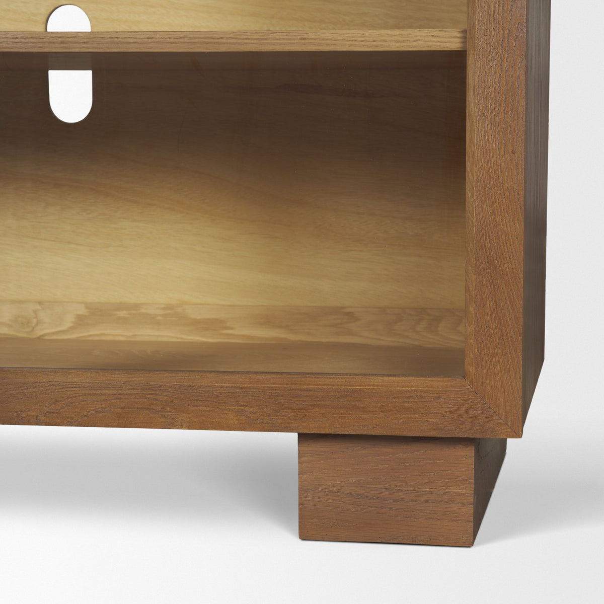 Winsford 82" Two-Tone Oak Sideboard w/ Glass Doors from Mercana - Luna Furniture