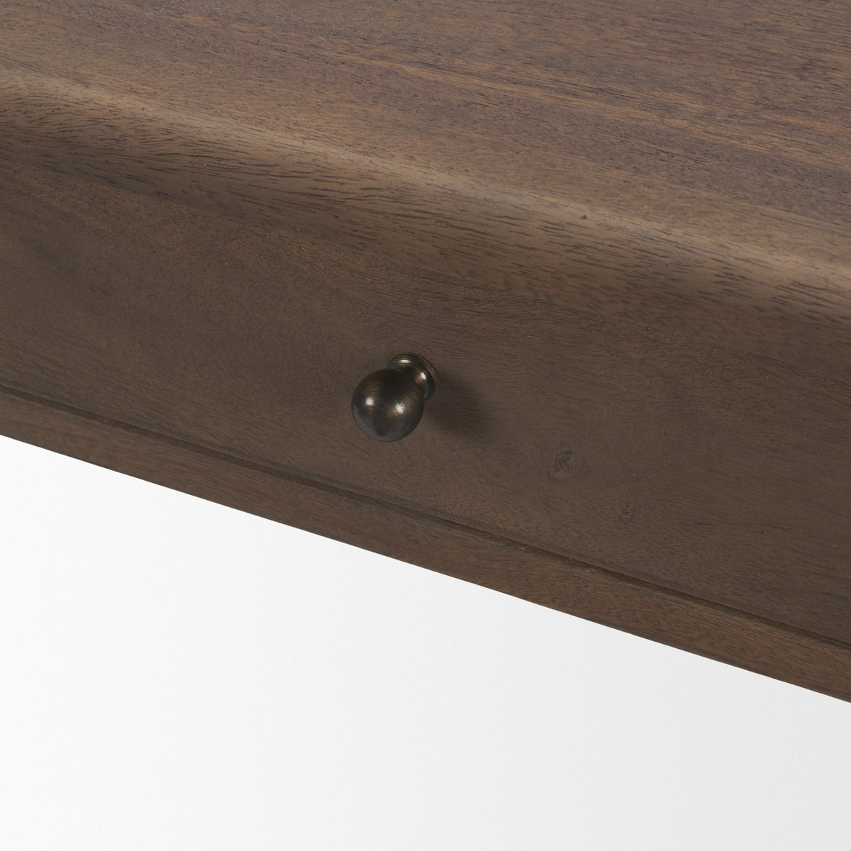 Angeline Spool Turned Console Table | Dark Brown Wood | 2 Drawers from Mercana - Luna Furniture