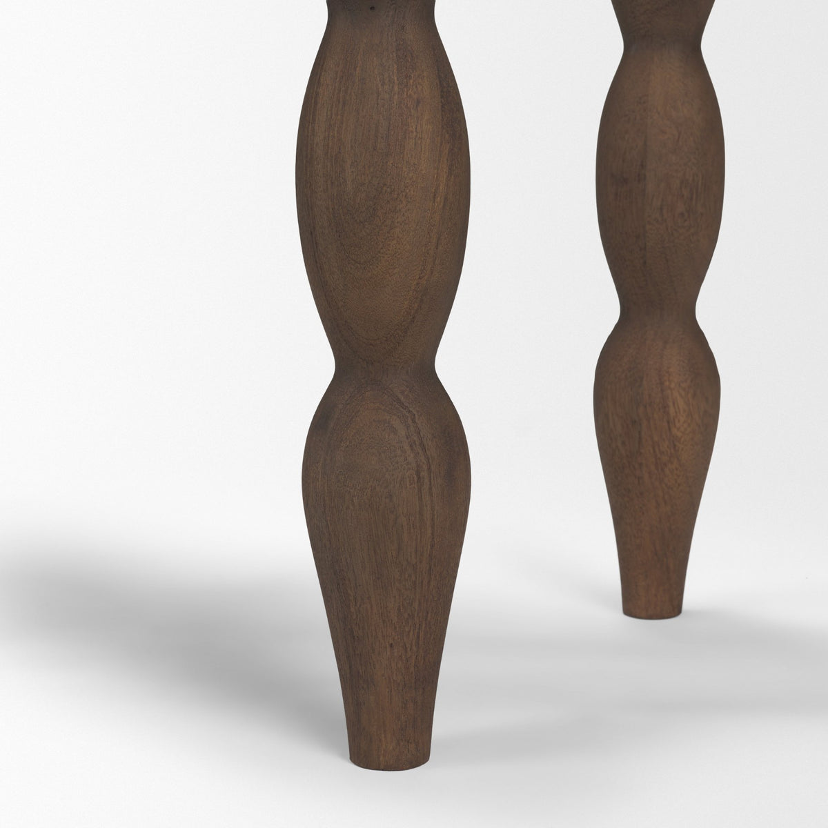 Angeline Spool Turned Console Table | Dark Brown Wood | 2 Drawers from Mercana - Luna Furniture