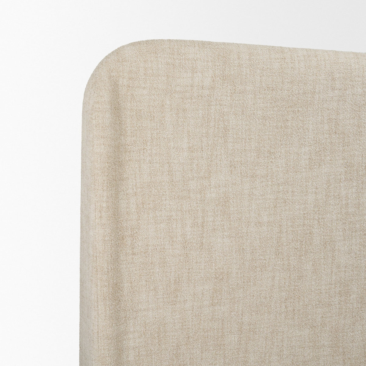 Solene King Upholstered Bedframe w/ Footbed | Curved Headboard | Oatmeal Fabric from Mercana - Luna Furniture