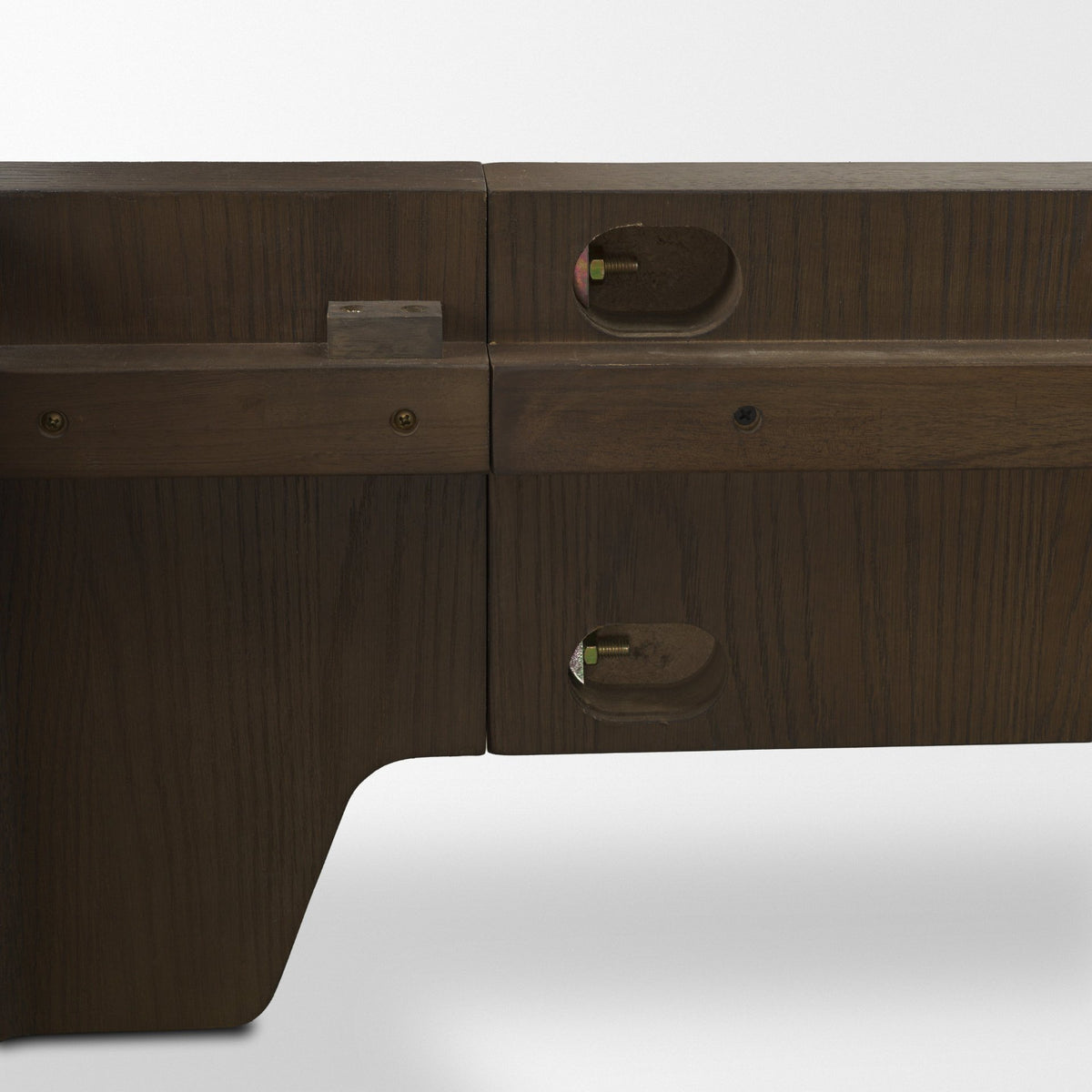 Holden King Upholstered Bedframe | Shelter Headboard | Oatmeal Performance Fabric from Mercana - Luna Furniture