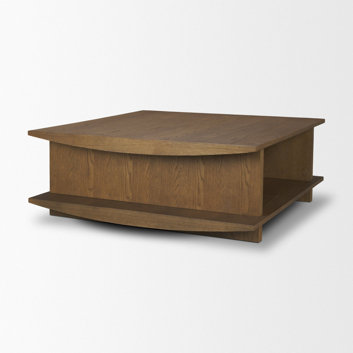 Boden 42" Square Wood Coffee Table w/ Open Shelf from Mercana - Luna Furniture
