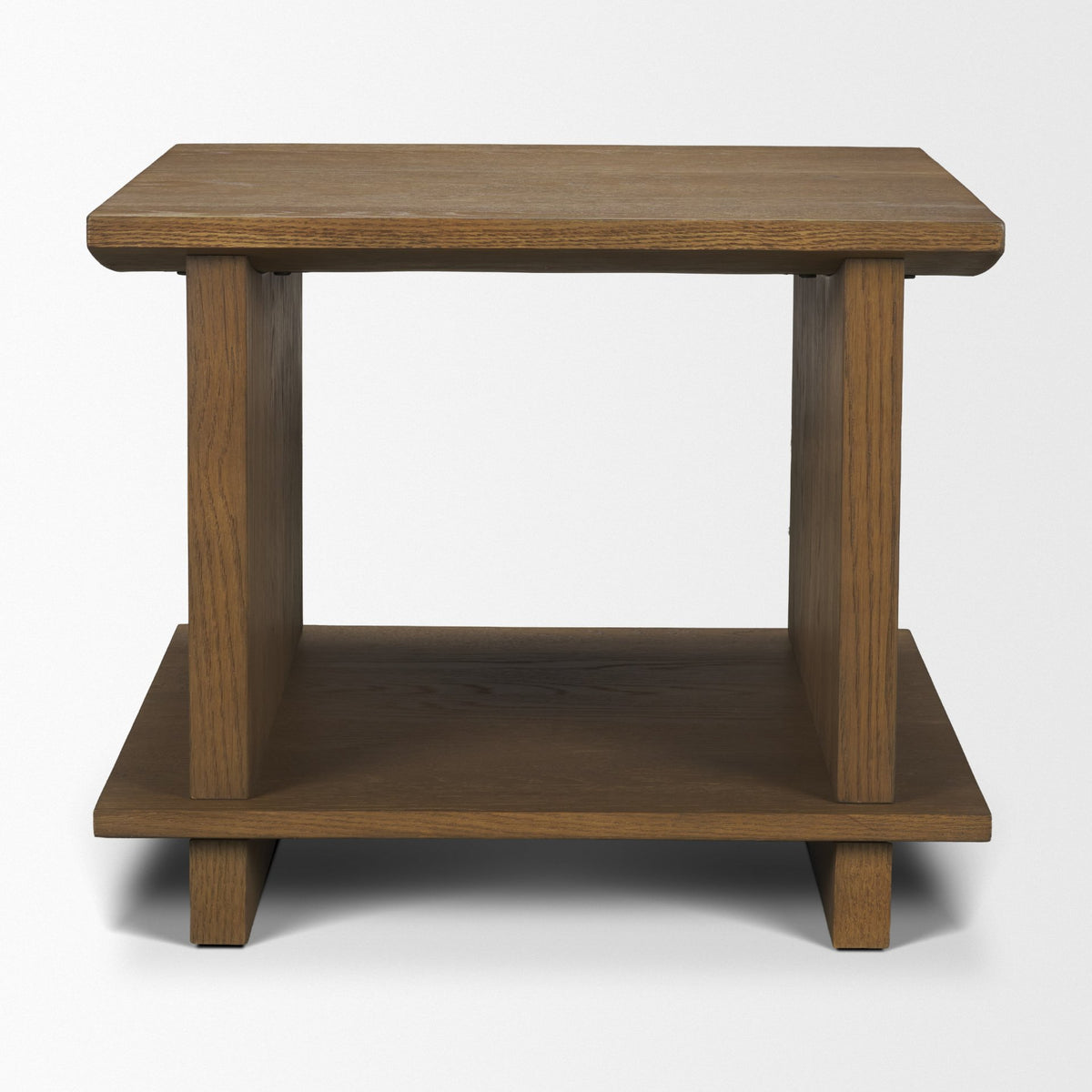 Boden Wood Side Table w/ Open Shelves from Mercana - Luna Furniture