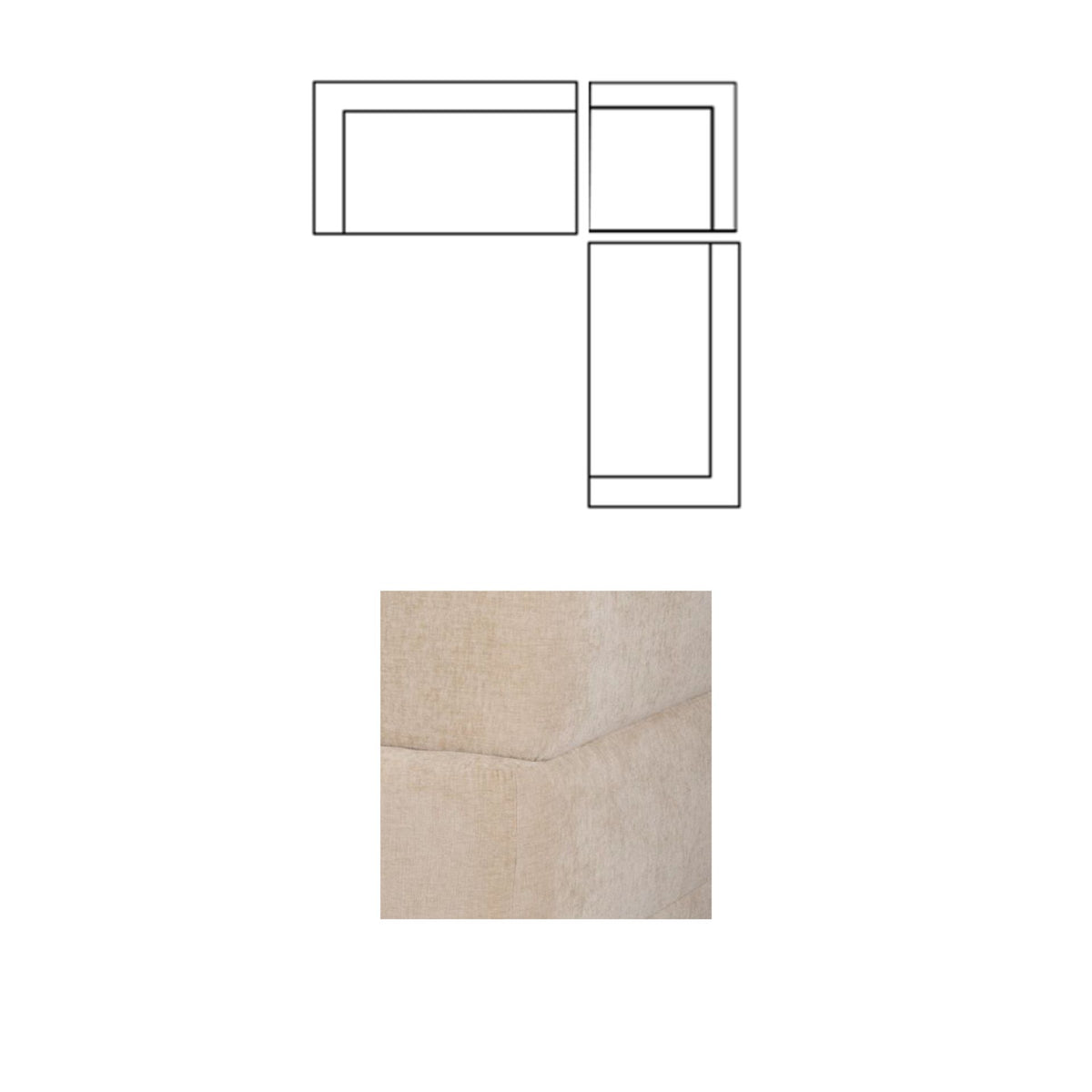 Warner Quilt 3 Piece Sofa Set w/S Corner Piece from Mercana - Luna Furniture