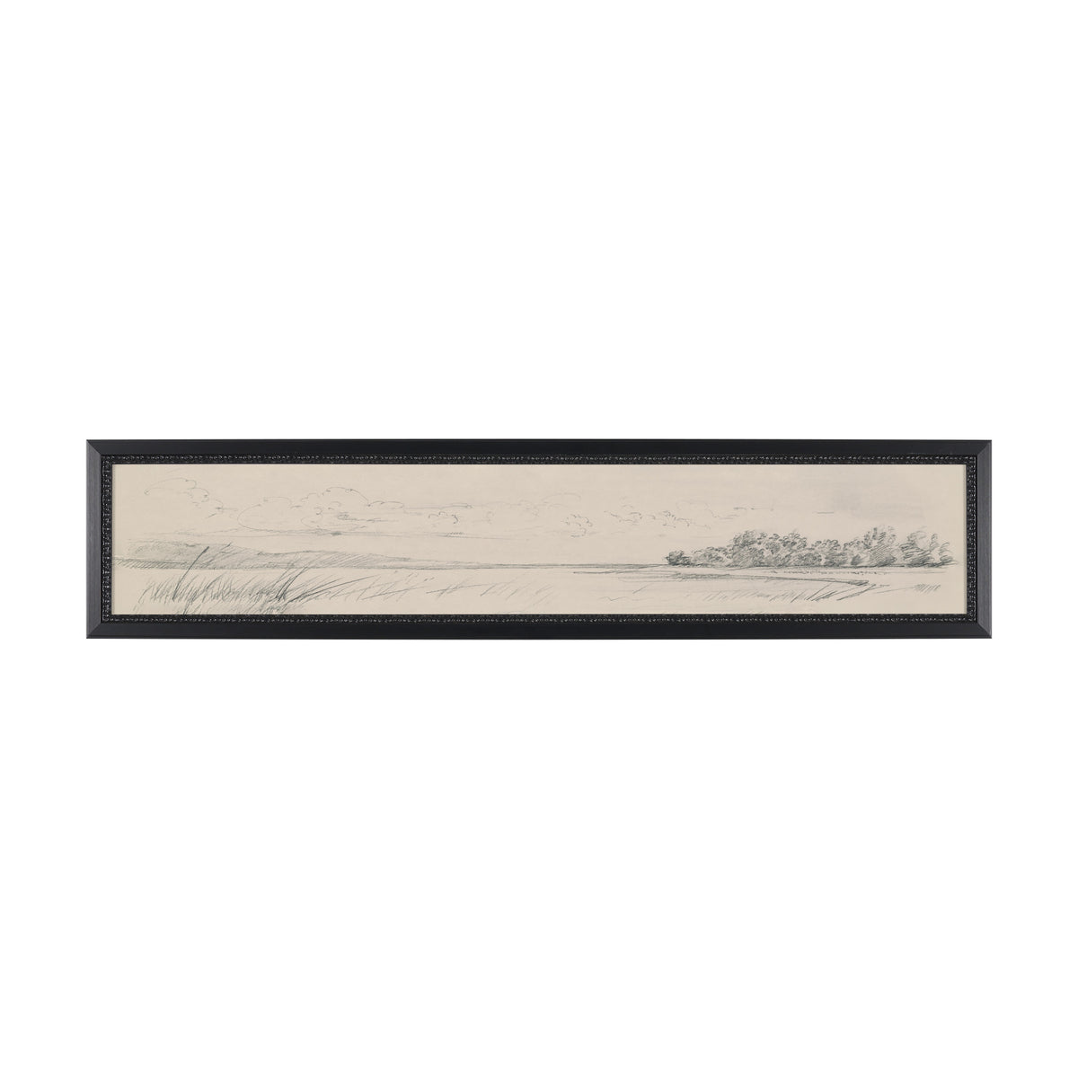 Landscape in Graphite No.3 by Mercana Studio Textured Framed Artwork Matted from Mercana - Luna Furniture