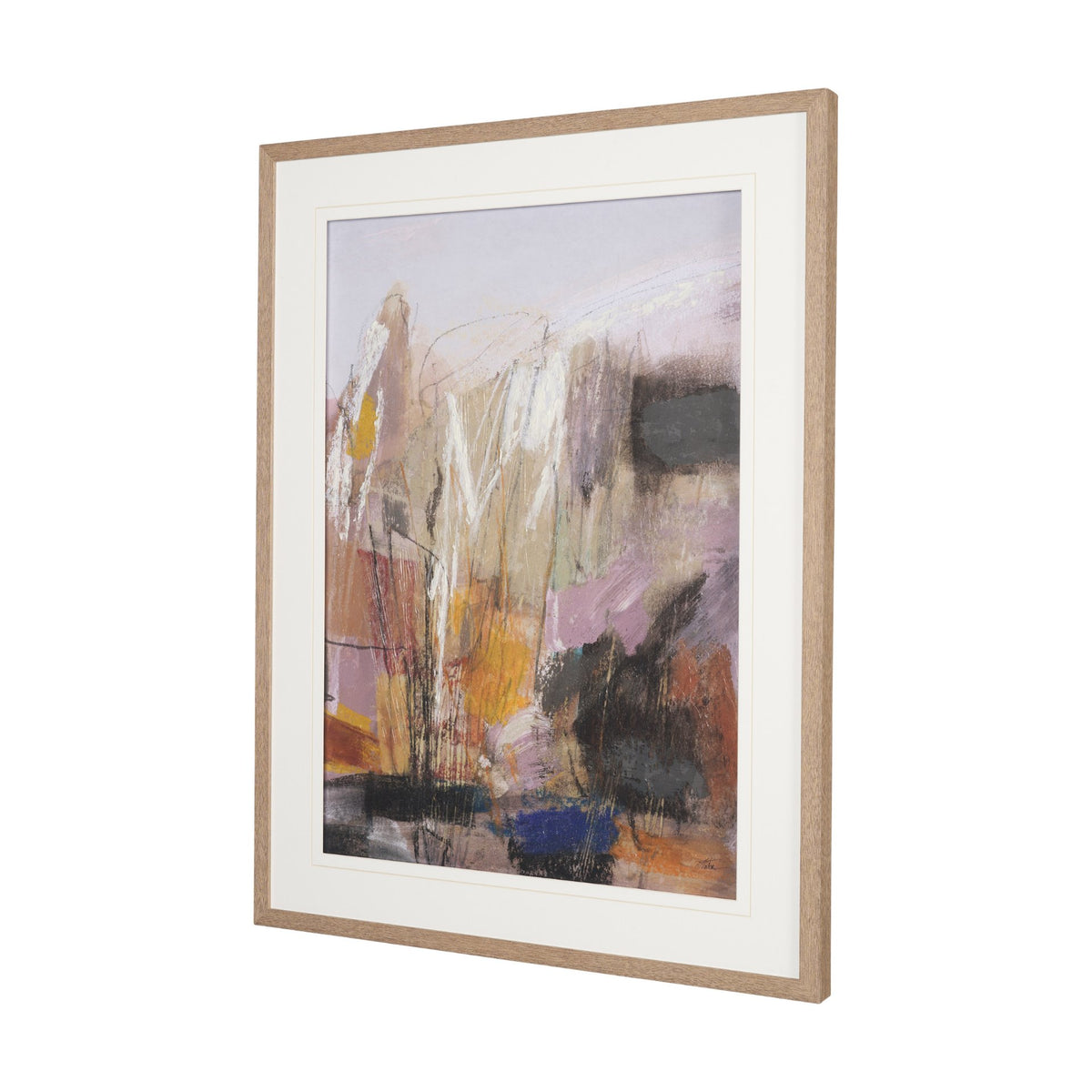 Abstract Autumn 3 by Mercana Studio Hand-Embellished Textured Framed Artwork Matted under Glass from Mercana - Luna Furniture