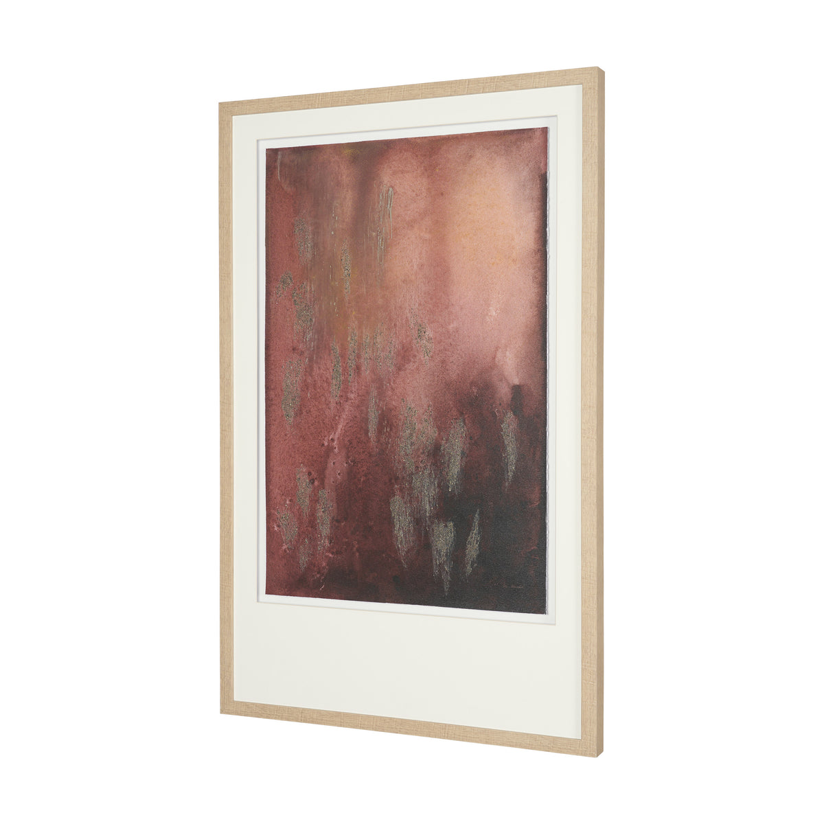 Aged In Silence I by Ira Havuka Hand-Embellished Textured Framed Artwork Matted under Glass from Mercana - Luna Furniture
